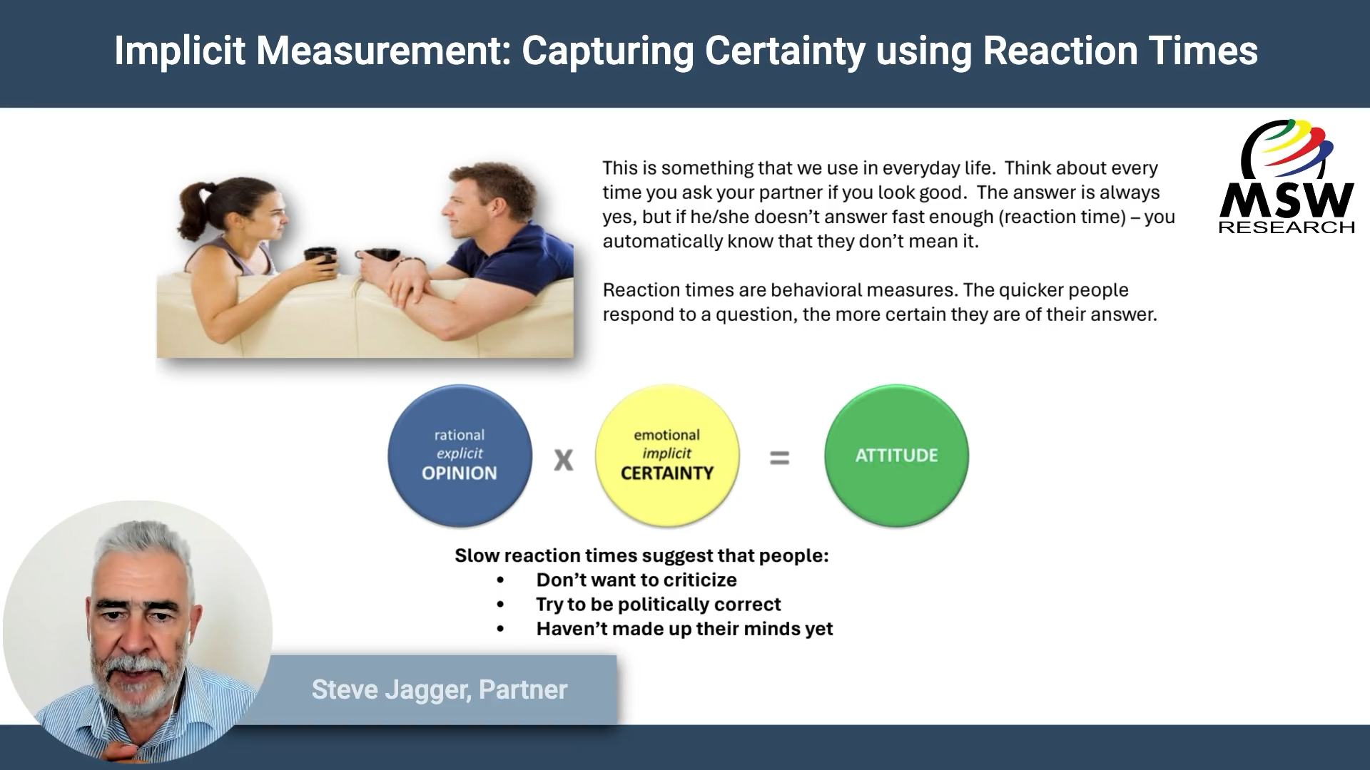 | Video Blog | Implicit Measurement: Capturing Certainty using Reaction Times