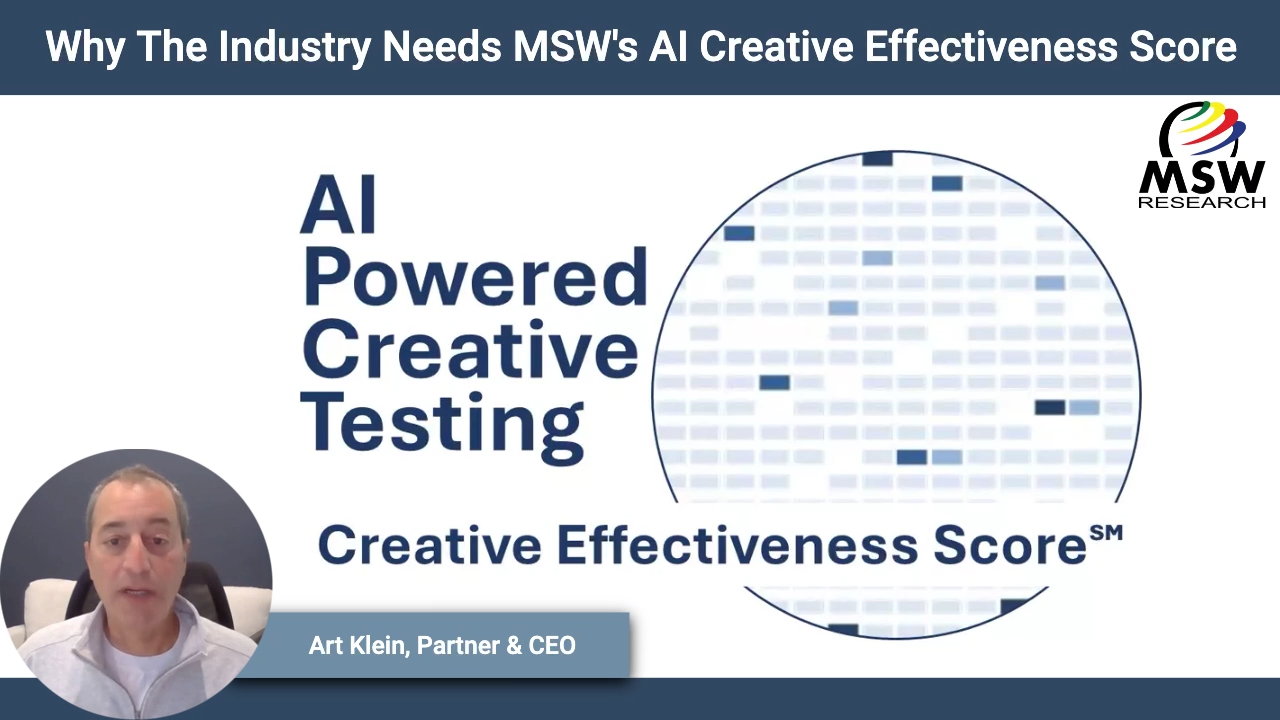 | Video Blog | Why The Industry Needs MSW’s AI Creative Effectiveness Score