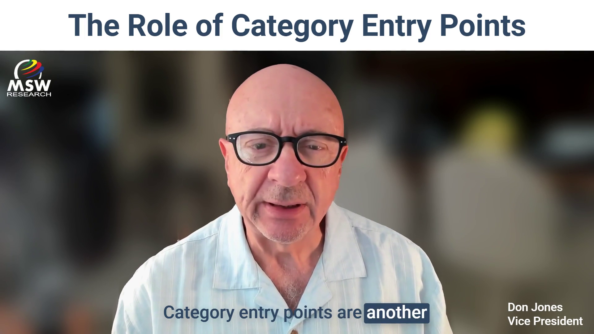 The Role of Category Entry Points