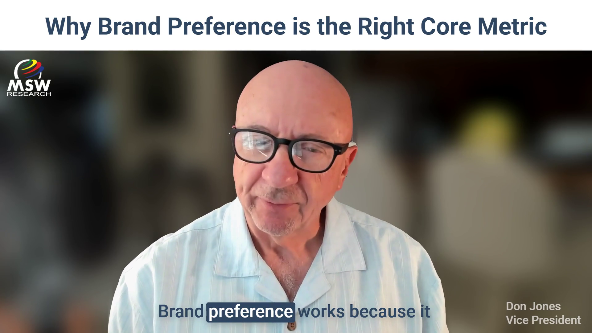 Why Brand Preference is the Right Core Metric