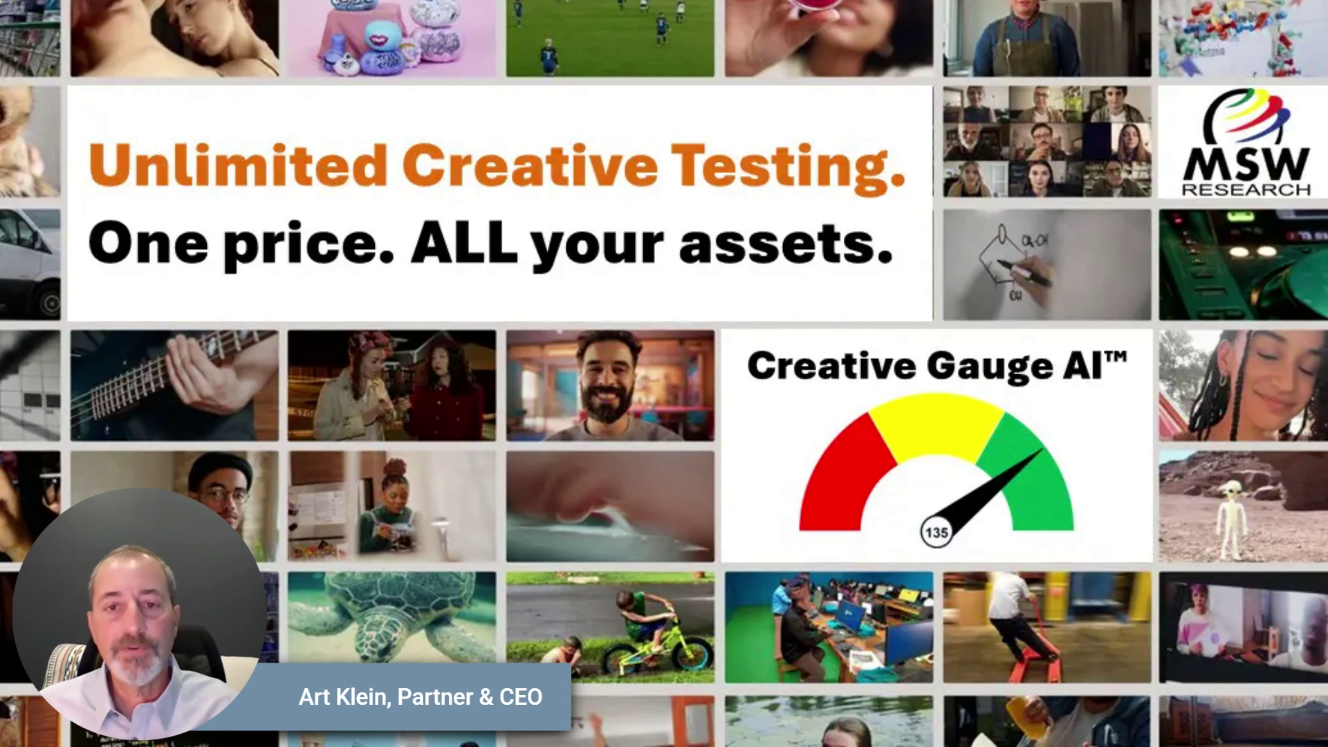 Unlimited Creative Testing – Empowers and Informs at Scale